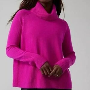 Athleta Aspen Turtleneck Sweater Wool Cashmere